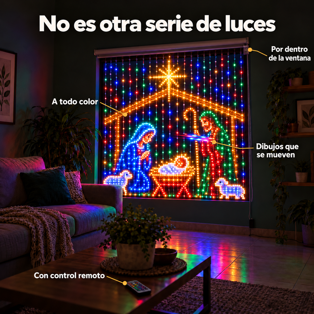 Luces Inteligentes de proyección Navideña