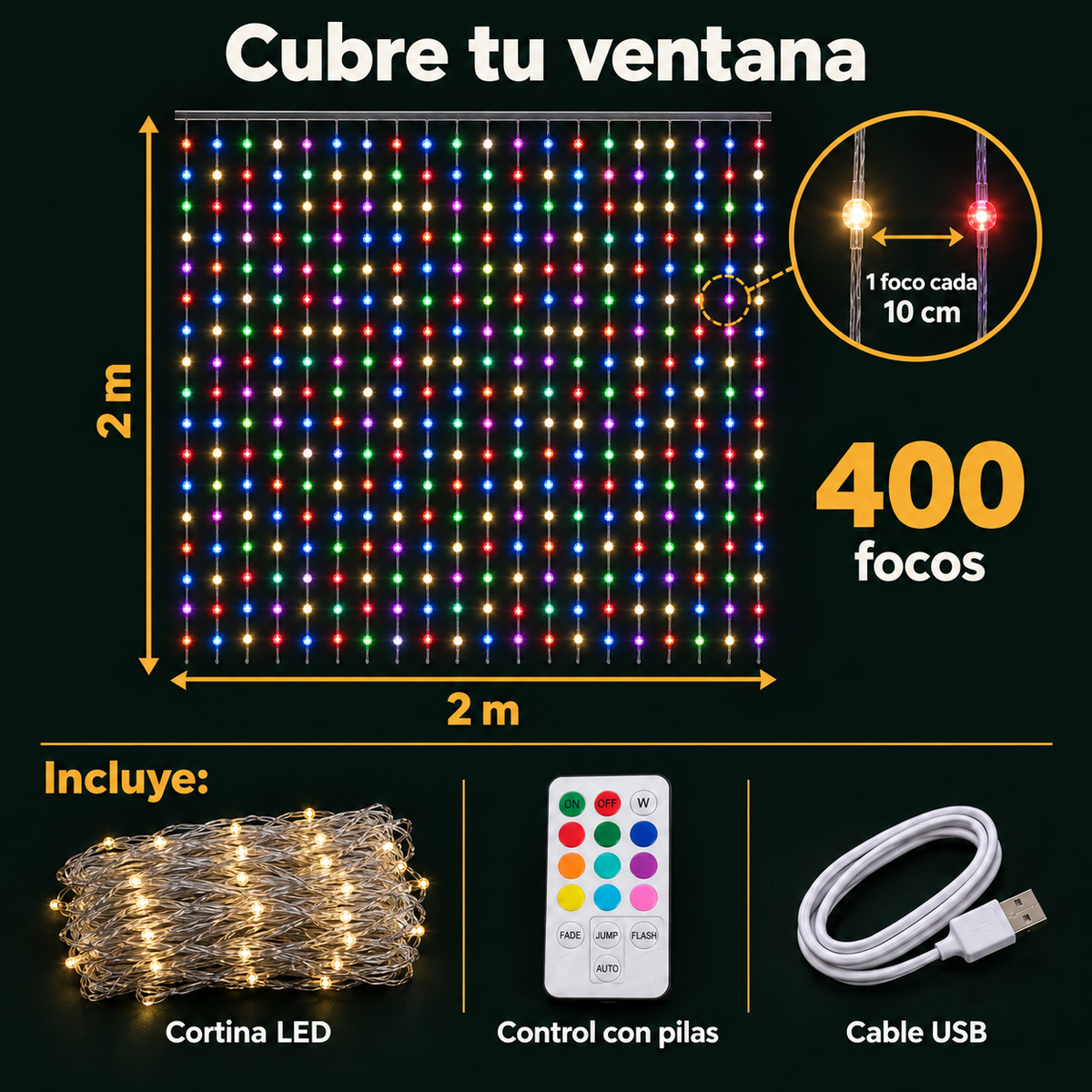 Luces Inteligentes de proyección Navideña