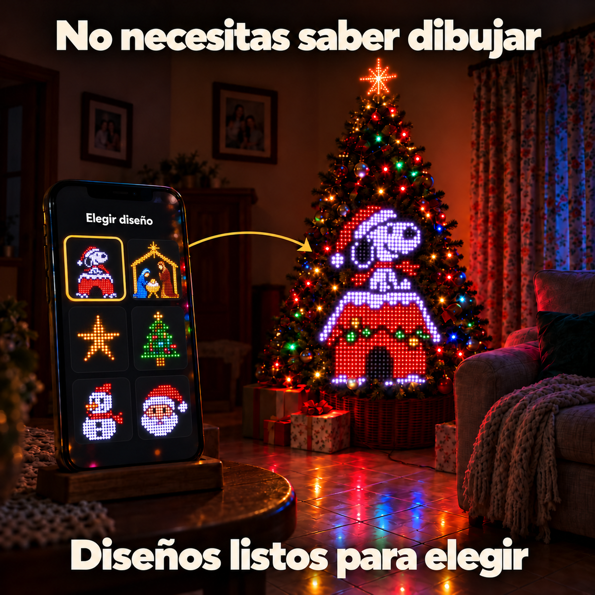 Luces Inteligentes para Árbol de Navidad